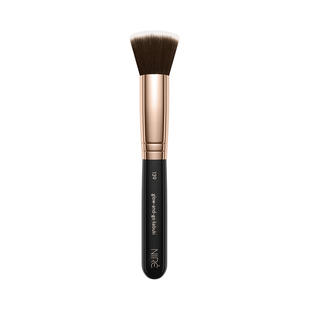 139 Glow-and-Go Kabuki - Niré Beauty